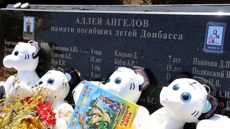 Conmemoran a los niños víctimas de los ataques de Kiev en Donbass