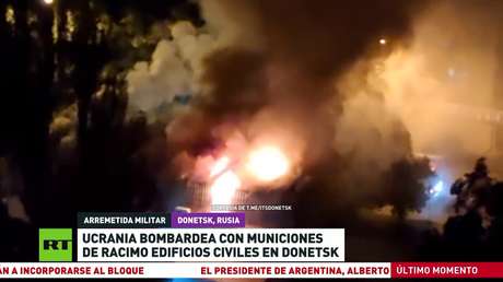 Ucrania bombardea con municiones de racimo edificios civiles en Donetsk