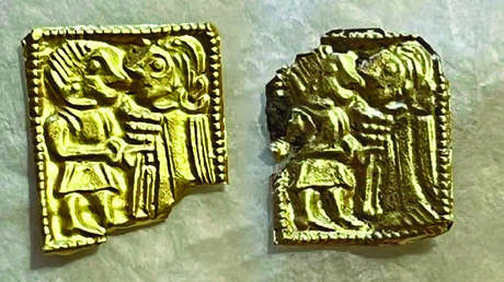 Descubren un tesoro de oro de principios de la Edad Media en Noruega