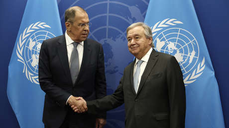Lavrov se reúne con el secretario general de la ONU