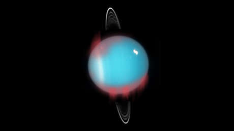 Descubren por primera vez una sorprendente aurora infrarroja en Urano