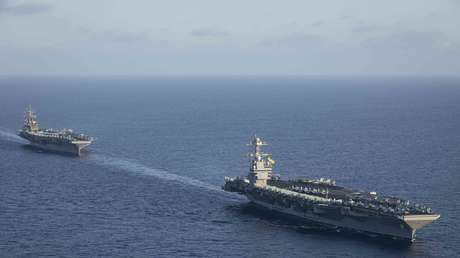 2 grupos de portaviones estadounidenses realizan operaciones en el mar Mediterráneo