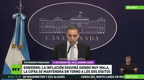 El Gobierno argentino pronostica que la inflación seguirá siendo muy mala y su cifra se mantendrá en torno a los dos dígitos