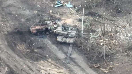 Reportan que otro tanque Abrams fue alcanzado por las fuerzas rusas (VIDEO)
