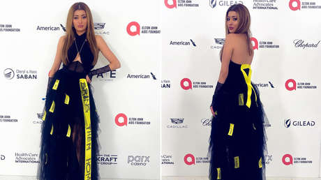 Una modelo iraquí usa un vestido en apoyo a Israel y esta es la reacción que recibe