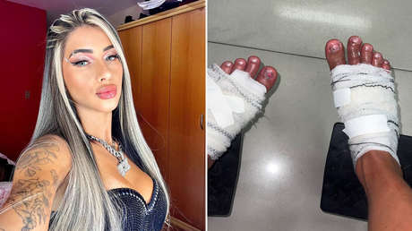 'Influencers' brasileños casi pierden los pies en un peligroso reto
