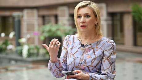 La portavoz del Ministerio de Exteriores de Rusia, María Zajárova
