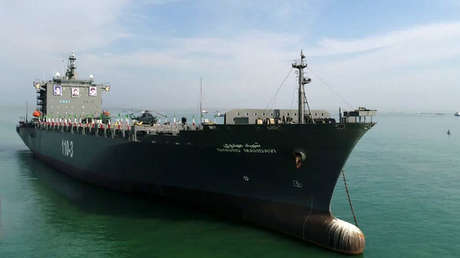 Buque de guerra iraní con misiles balísticos parte rumbo al hemisferio sur