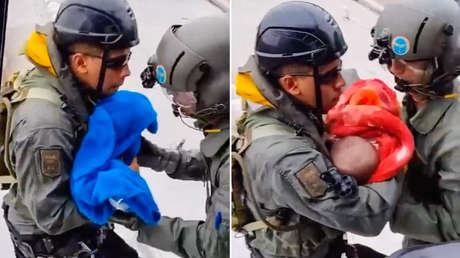 VIDEO: Militares rescatan a varios bebés de casas inundadas en el sur de Brasil