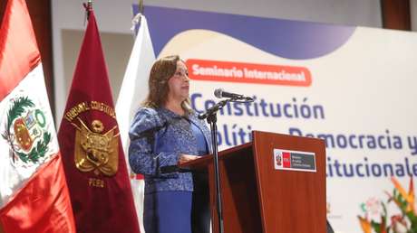 La presidenta de Perú, Dina Boluarte