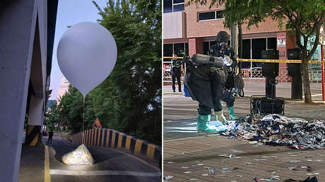 Globos de basura norcoreanos vuelven a caer sobre Corea del Sur