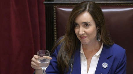 Victoria Villarruel en el Senado, el 13 de diciembre del 2023.
