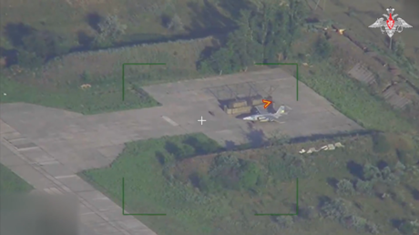 VIDEO: Fuerzas rusas destruyen otro caza de Kiev