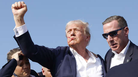 VIDEO: El gesto de Trump ensangrentado tras ser alcanzado por un disparo