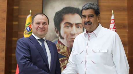 Maduro se reúne con el primer ministro de Bielorrusia