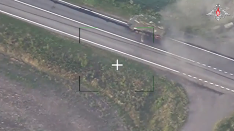 VIDEO: Un dron suicida ruso Lancet destruye otro blindado estadounidense