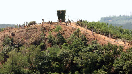 Pionyang comienza a "levantar una fortaleza" en la frontera con Corea del Sur