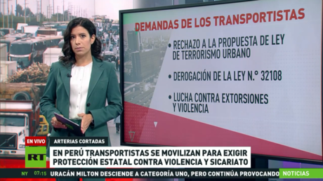 Transportistas se movilizan en Perú para exigir protección estatal contra violencia y sicariato