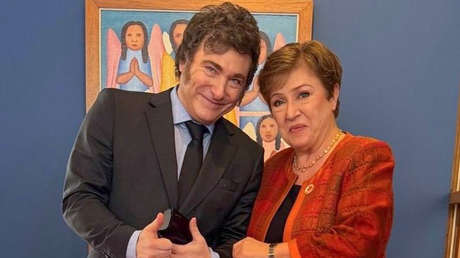 Milei se reúne con la directora del FMI al margen del G20