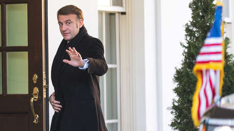 VIDEO: Trump no sale a saludar a Macron a su llegada a la Casa Blanca