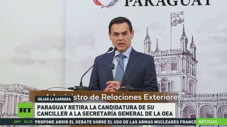 Paraguay retira la candidatura de su canciller a la Secretaría General de la OEA