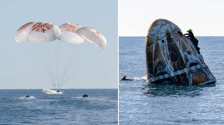 Astronautas de la NASA regresan a la Tierra tras 9 meses varados en la EEI