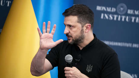 El líder del régimen ucraniano, Vladímir Zelenski