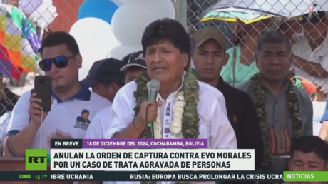 Anulan orden de captura contra Evo Morales en caso de trata agravada de personas