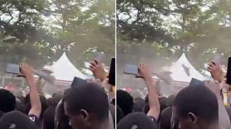 VIDEO: Lanzan un zapato al presidente de Kenia