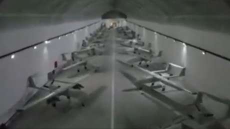 VIDEO: Irán muestra su base subterránea de drones