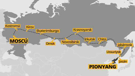 Moscú y Pionyang reanudarán la ruta ferroviaria directa más larga del mundo