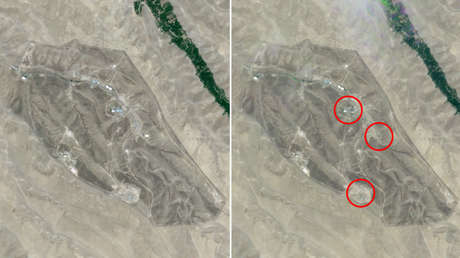 Imágenes satelitales muestran daños en bases de misiles iraníes