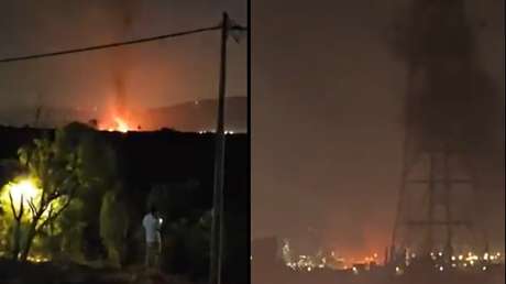 VIDEO: Explosiones y fuerte incendio en Israel tras ataque iraní contra una refinería
