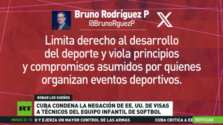 Cuba condena la negación de EE.UU. de visas a técnicos de su equipo infantil de softbol