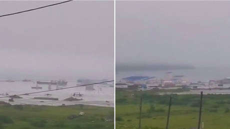 Tsunami azota las islas Kuriles de Rusia (VIDEOS)