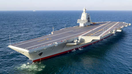 China muestra una "prueba simulada" del despegue con catapulta de su nuevo portaviones