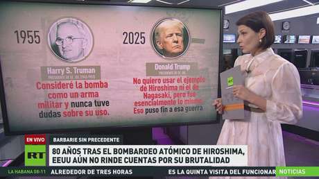 80 años después del ataque atómico a Hiroshima, EE.UU. aún no rinde cuentas por su brutalidad
