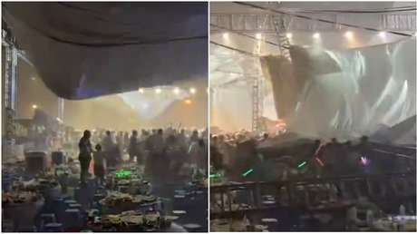 Techo se desploma sobre asistentes en pleno concierto (VIDEO)