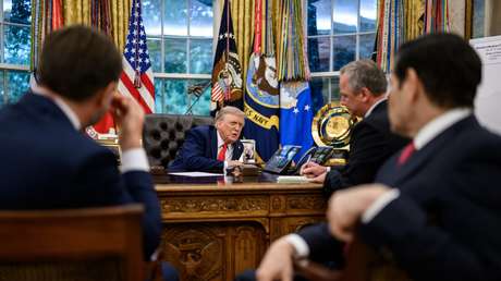 Así se veía el equipo de Trump en su última conversación con Putin