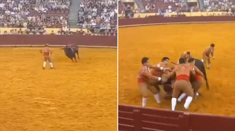 Fuertes imágenes: Un toro de 700 kg mata a un torero portugués