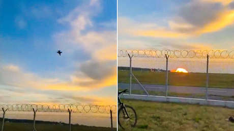 VIDEO: Un F-16 se estrella en Polonia contra el suelo antes del espectáculo aéreo