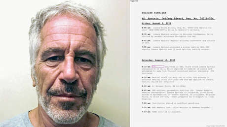 Revelan las últimas horas con vida de Epstein antes de su aparente suicidio