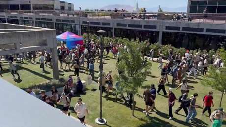 VIDEO: Caos en la Universidad del Valle de Utah tras ataque contra Charlie Kirk