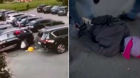 VIDEO: Agente de Ucrania se disfraza de anciana para atentar en Rusia y es detenido in fraganti