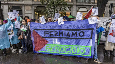 Estallan protestas en Italia a favor del reconocimeinto de Palestina (VIDEOS)