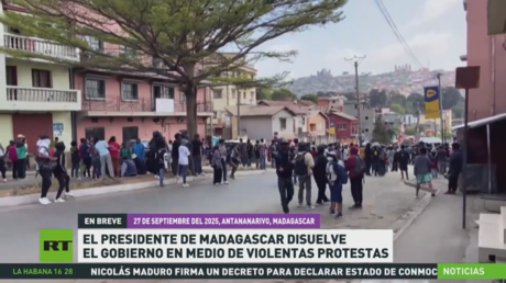 El presidente de Madagascar disuelve el Gobierno en medio de violentas protestas  