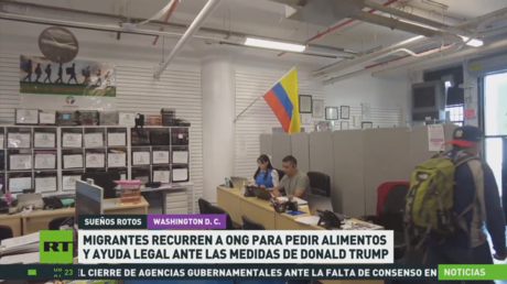 Migrantes recurren a ONG para pedir alimentos y ayuda legal ante las medidas de Donald Trump