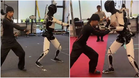 VIDEO: El robot humanoide de Musk demuestra sus habilidades de kung-fu en 'combate'