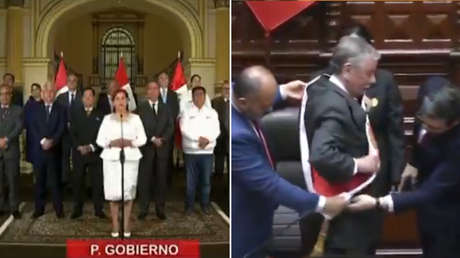 El humillante momento de Boluarte en su 'discurso de despedida' por televisión (VIDEO)