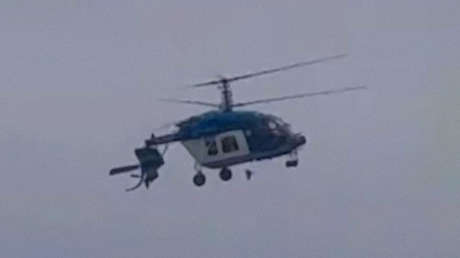 VIDEO: Momento exacto del mortal accidente de helicóptero en el sur de Rusia